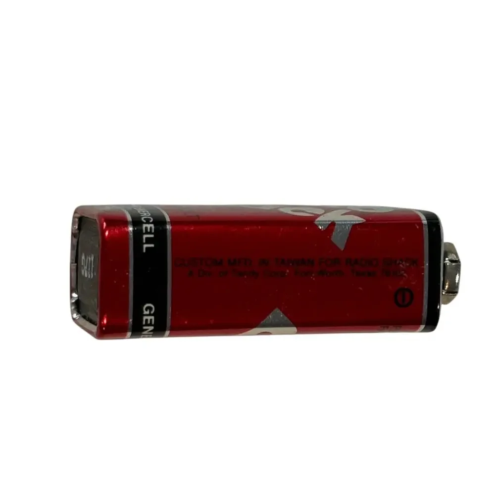 VTG Radio Shack 9 Volt Battery Red General Purpose Energy Cell 1970s 80s Display